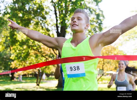Boy Winning Race Hi Res Stock Photography And Images Alamy