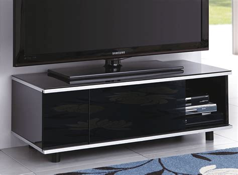 Audio racks run the gamut from metal and modern to wood and traditional. MDA Image AV Black TV Cabinet with Remote-Friendly Glass ...