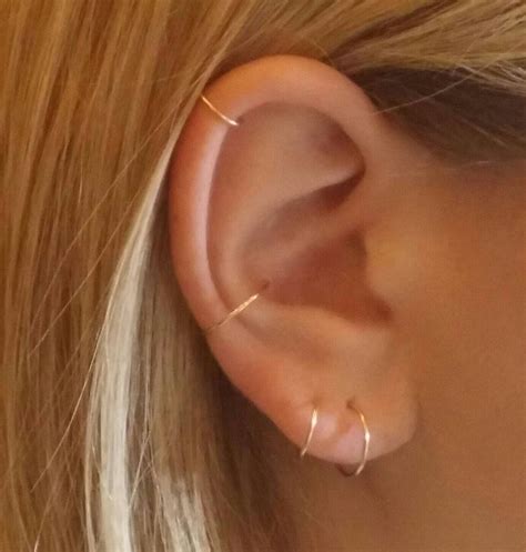Cartilage Earring Cartilage Hoops Cartilage Hoop Earring Etsy Artofit