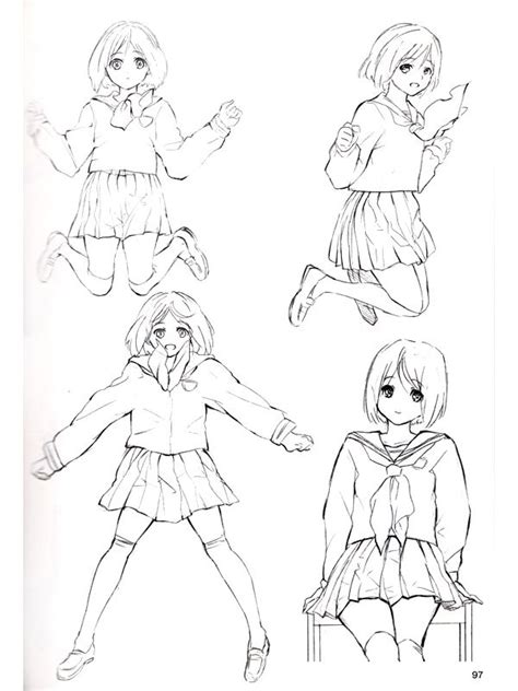 How To Draw Manga 800 Different Girl Pose Collection Book 12 600×