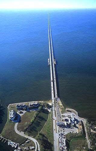 Aerial Photo Of The North End Of The Lake Pontchartrain Causeway In