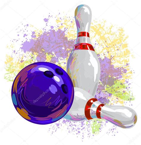 Bowling Ball And Pins Stock Vector Image By Vedvid ARTS 61862657