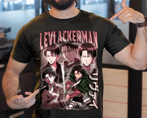 Levi Ackerman Shirt Manga Aot Attack On Titan Shirt Captain Levi