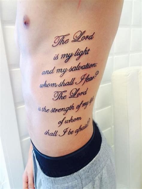 Bible Verse Tattoos On Ribs For Men