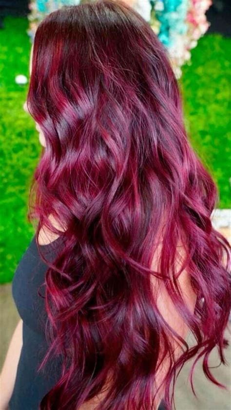 red hair color ideas hair trends burgundy hair hair styles wine hair color