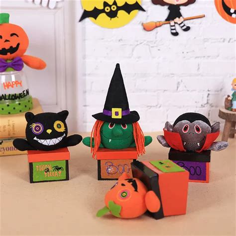 Halloween Kids Candy Sweet Jar Box Creative Vampire Pumpkin Candy Box