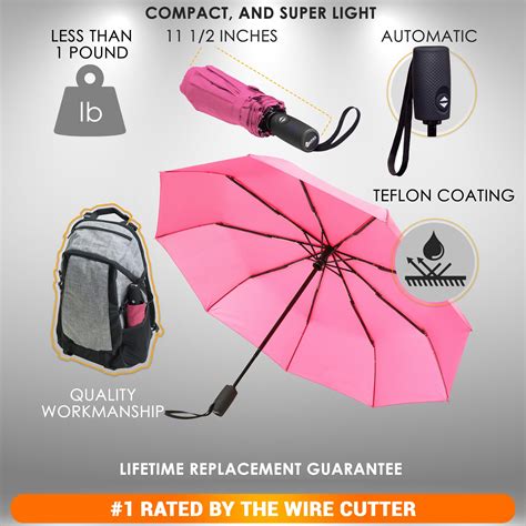 Repel Umbrella Windproof Travel Umbrella Compact Light Automatic