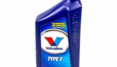 valvoline transmission fluid chart