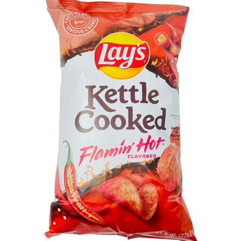 Lays Kettle Cooked Flamin Hot 8oz Candy Funhouse