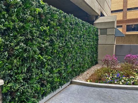 Residential Green Wall Panels Artificial Grass Wall Calico Greens