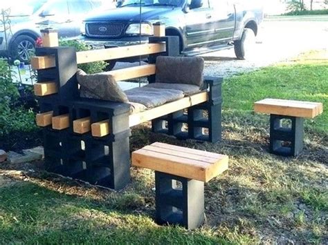 How to install (retaining walls). DIY Concrete Cinder Block Bench Ideas | Diy garden ...