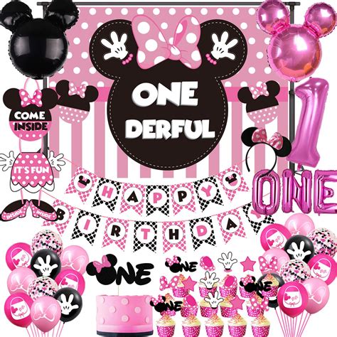 Minnie 1st Birthday Party Supplies Decorations Minnie Onederful