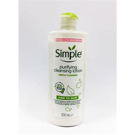 Simple Kind To Skin Purifying Cleansing Lotion 200ml Lazada