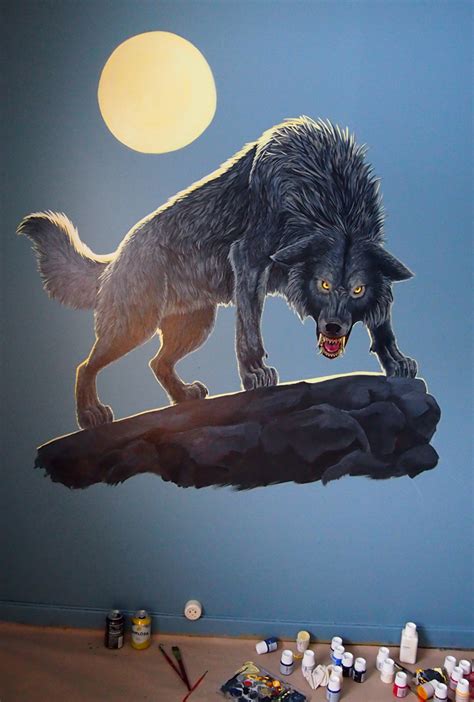 Wolf Mural By Tigon On Deviantart