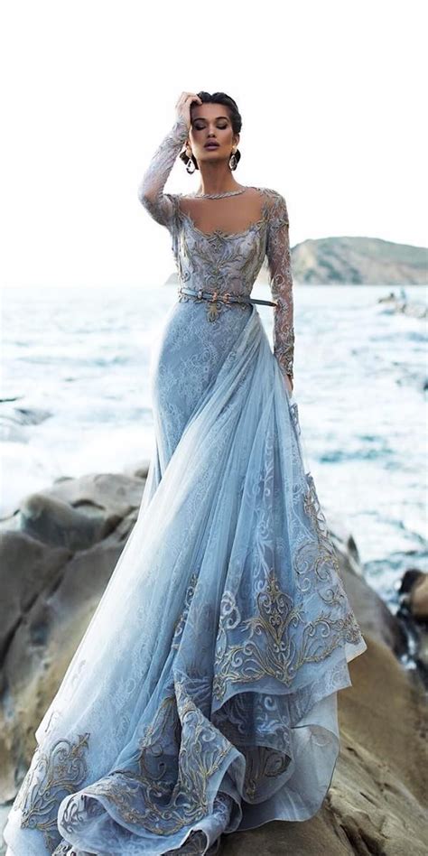 21 Adorable Blue Wedding Dresses For Romantic Celebration Blue Wedding