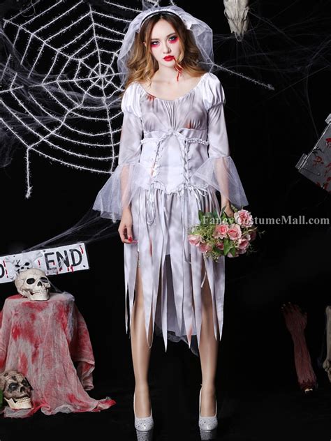 Bloody Ghost Bride Cosplay Halloween Costume Fancy Costume Mall