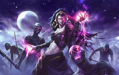 Liliana Gathering Magic Vess Fantasy Witch Zombies
