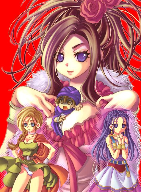 Akamei Bianca Dq5 Deborah Dq5 Flora Dq5 Hero Dq5 Dragon Quest Dragon Quest V Bad