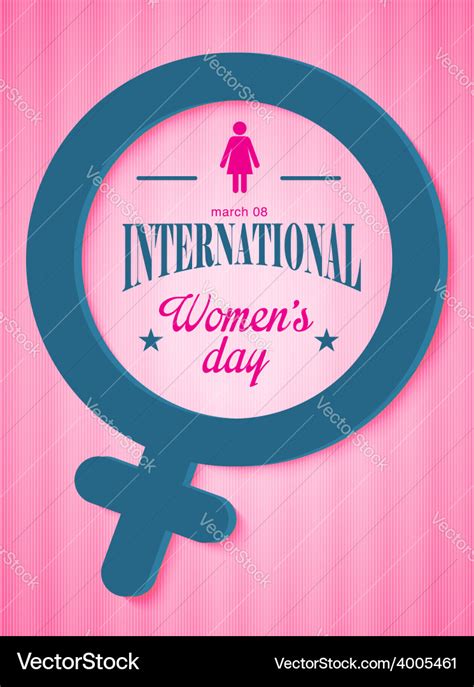 International Womens Day Poster Royalty Free Vector Image