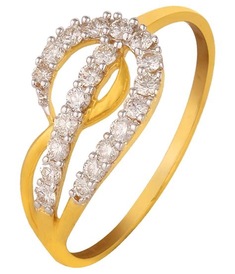 Hg Jewels 18kt Gold Diamond Round Ring Buy Hg Jewels 18kt Gold Diamond