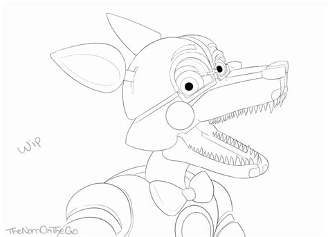 Fnaf Coloring Pages Foxy