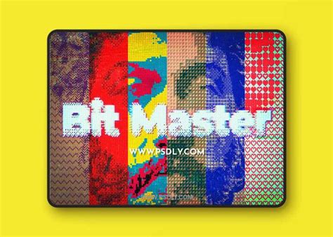 Creativemarket Bit Master Bitmap Psd Template 7320479