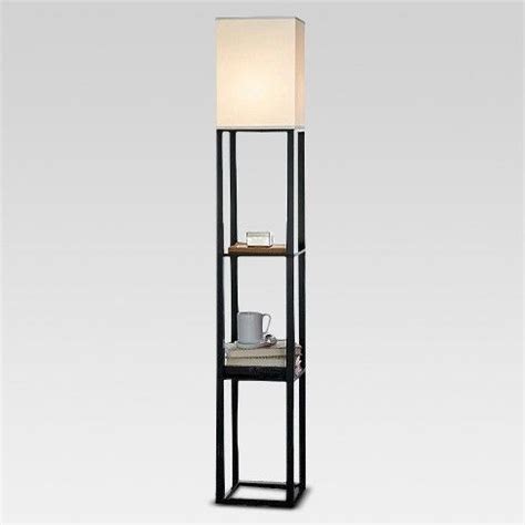 Description:modern and sleek, this shelf floor lamp from threshold™ adds instant style to any room. Shelf Floor Lamp - Threshold | Floor lamp with shelves, Black floor lamp, Adjustable floor lamp