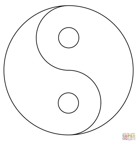 Yin Yang Coloring Page Free Printable Coloring Pages