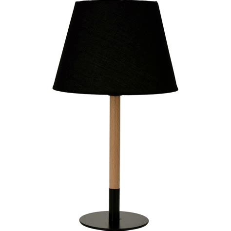 Stylish Zee Black Scandinavian Table Lamp With Shade Intesi To The Bedroom