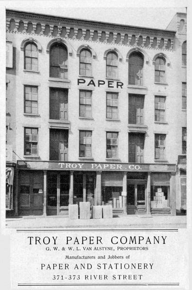 Troy Paper Co Troy Ny Troy New York Troy
