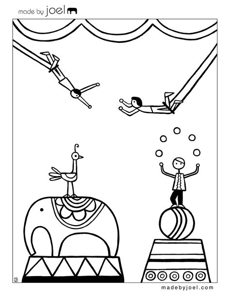 Circus Coloring Pages To Download And Print For Free