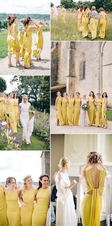Yellow Bridesmaids Dresses High Street Mustard Lemon Pastel Yellow