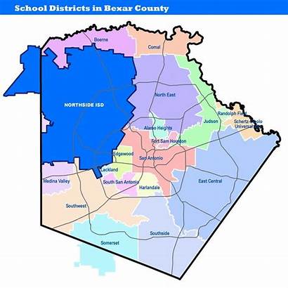 Districts Antonio San Map Bexar District County
