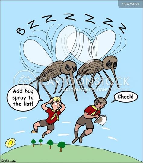Mosquito Spray Cartoons And Comics Funny Pictures From Cartoonstock