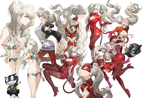 Takamaki Anne And Morgana Persona And More Drawn By Bijian De