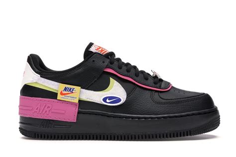 Nike Air Force 1 Shadow Removable Patches Black Pink W In 2020 Nike