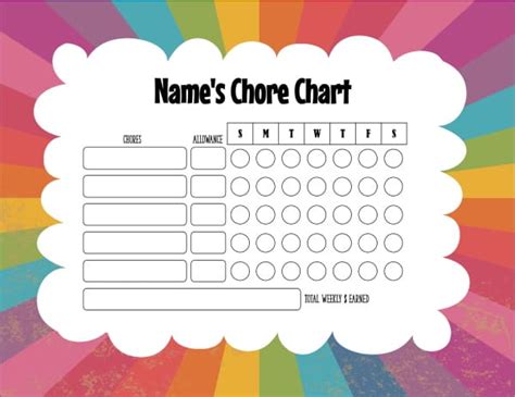 Chores For 12 Year Olds With Free Printable Custom Chore Chart