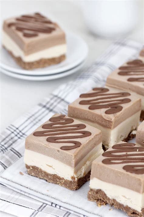 No Bake Cheesecake Bars With Peanut Butter And Chocolate Lil Cookie