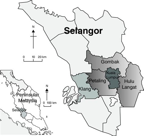 20 Map Of Peninsular Malaysia State Of Selangor And Klang Valley
