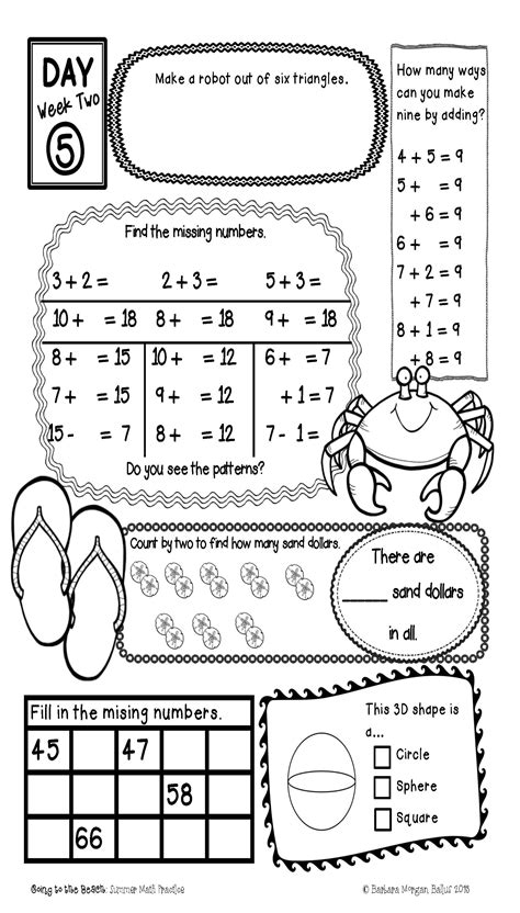 First Grade Summer Math Practice Common Core Aligned Prevent The