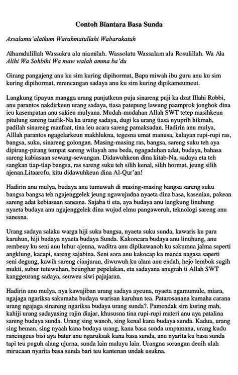 Contoh Biantara Bahasa Sunda Tentang Covid19