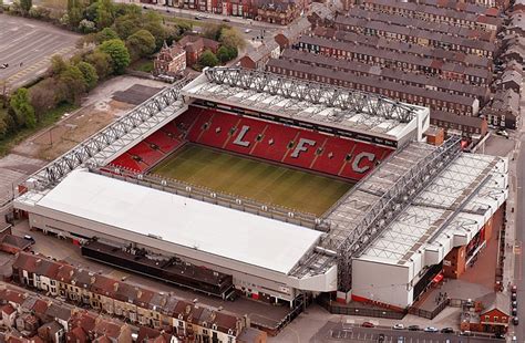 Anfield An Aerial View Of The Anfield Stadium Airviews Photography