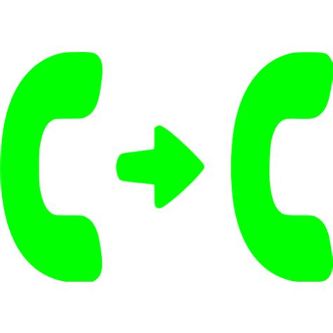 Lime Call Transfer Icon Free Lime Phone Icons