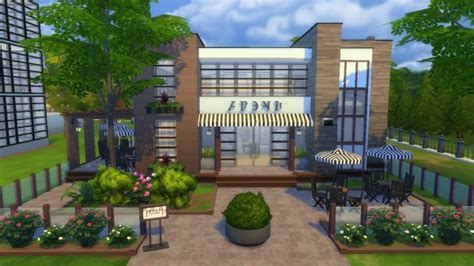Mod The Sims Crestas Bar And Cafe By Rayanstar • Sims 4 Downloads