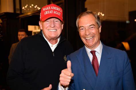 Donald Trump Wades In On Tric Awards Victory And Lavishes Praise On Nigel Farage ‘hes