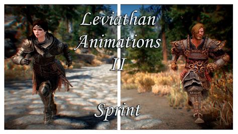 Skyrim SE AE Leviathan Animations II Sprint YouTube