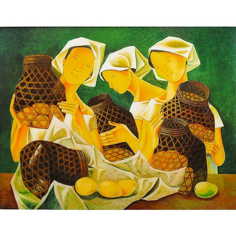 Anita Magsaysay Ho Untitled Women With Baskets And Mangoes Mutualart