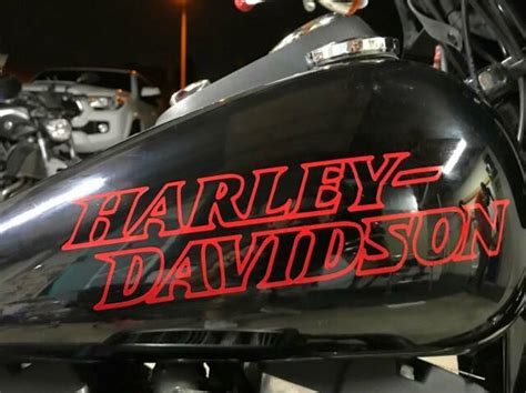 Oem Harley Davidson Motorcycle Gas Tank Decals 2pc Set New Custom