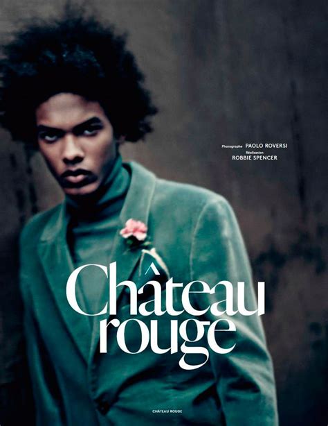 Mike Kagee Fashion Blog Vogue Hommes Fallwinter Editorial Chateau