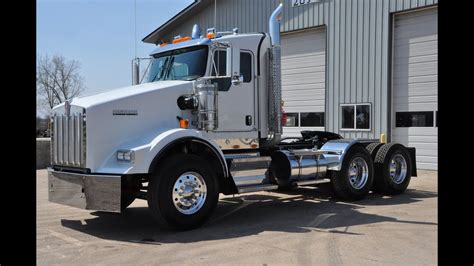 2016 Kenworth T800 Day Cab White Youtube